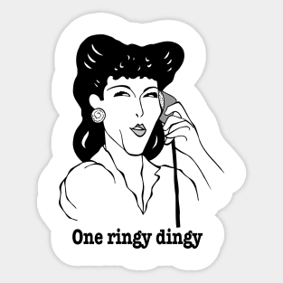 Classic 1960's tv character Sticker